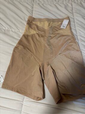 Cacique Nude/Tan High-Waist Shaping Shorts